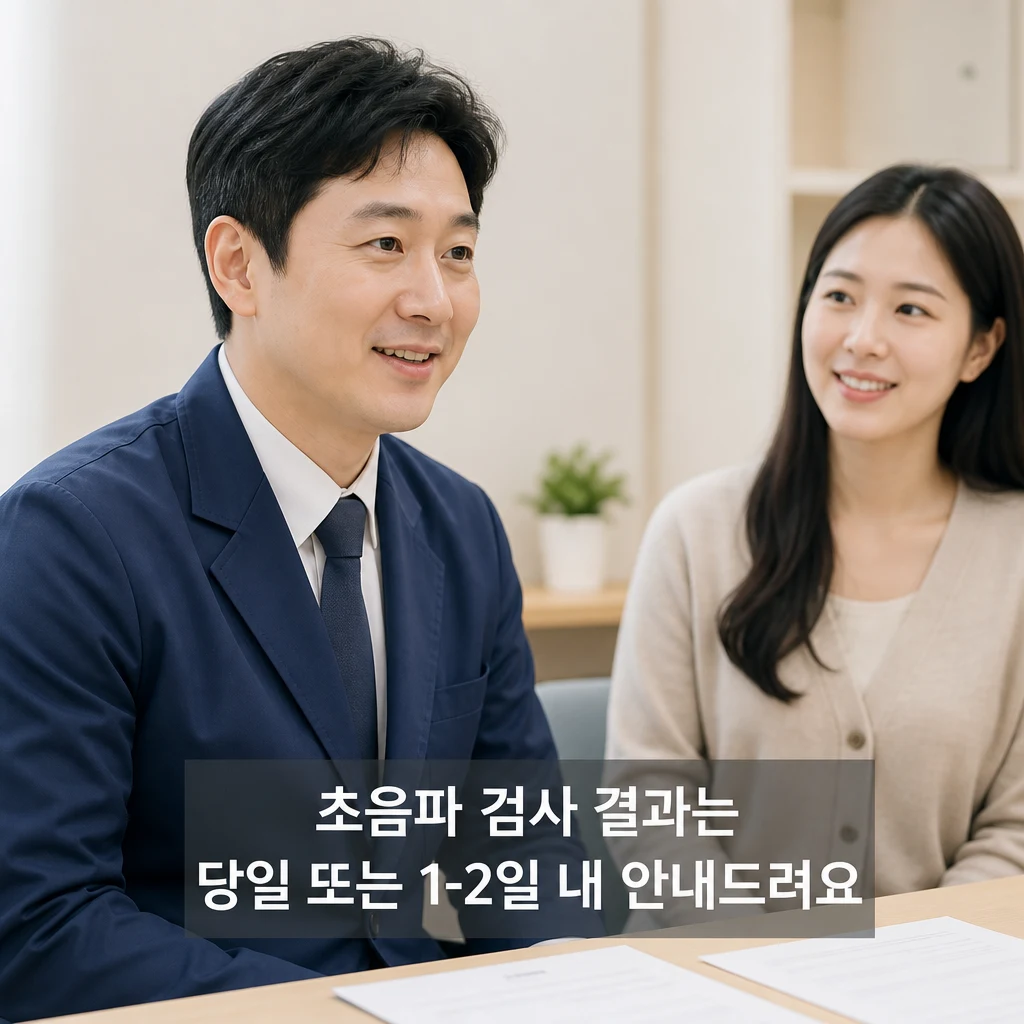 소아초음파 결과 언제 받을 수 있나요?